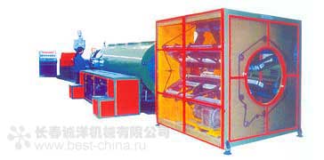 Линия производства больших теплоизоляционных труб из HDPE